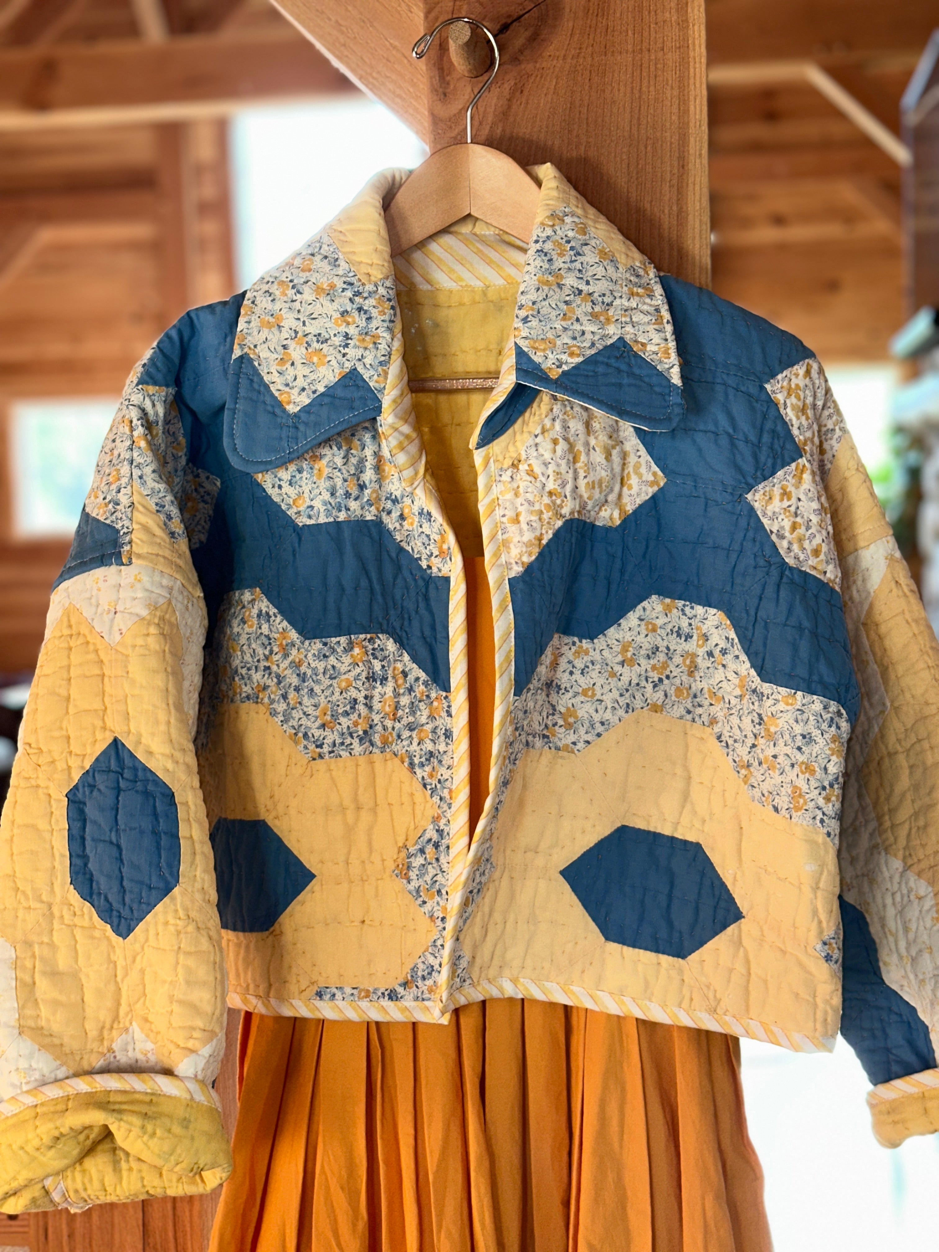 Grandma's Big Buttercup & Blue Flower Garden