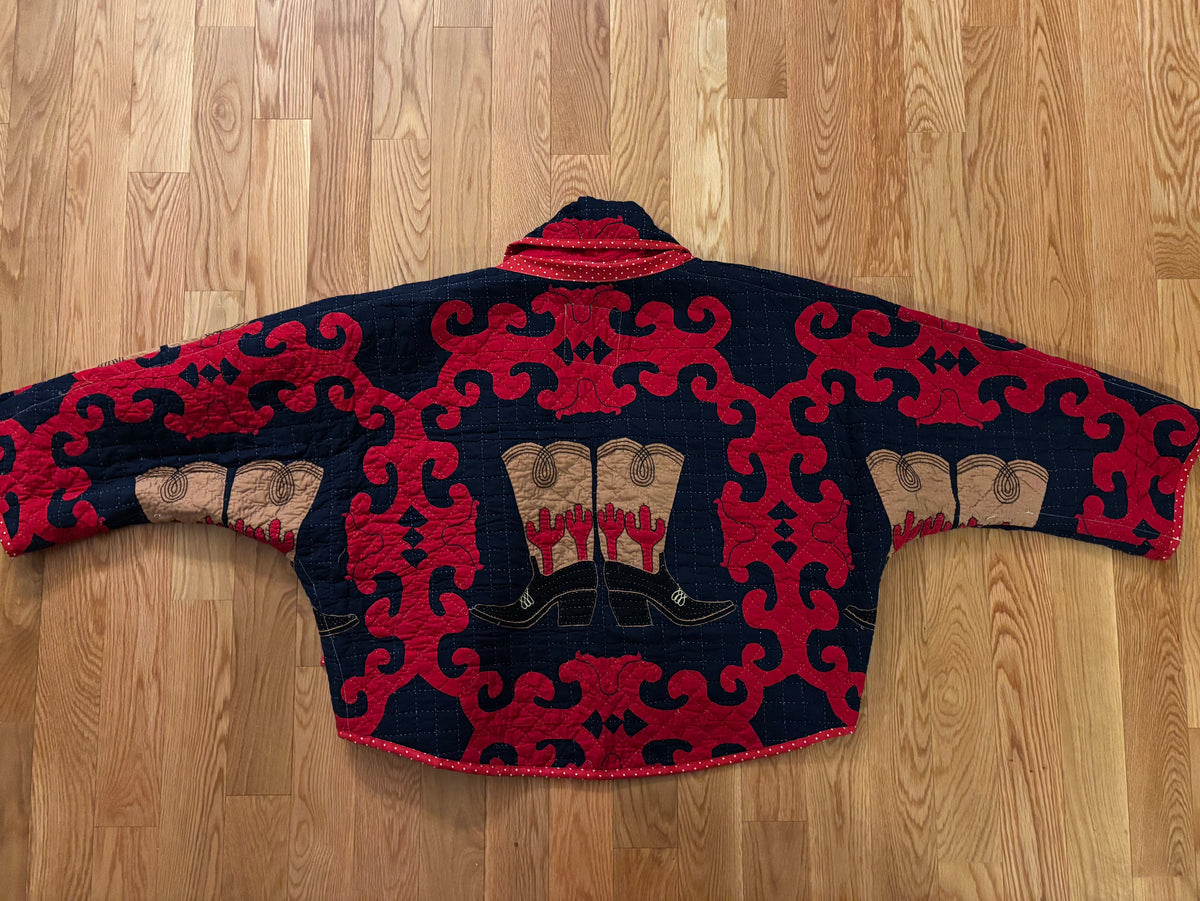 Cactus Boots Quilt Coat