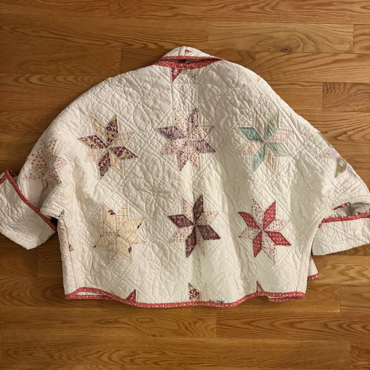 Pale Star Vintage Quilt Coat