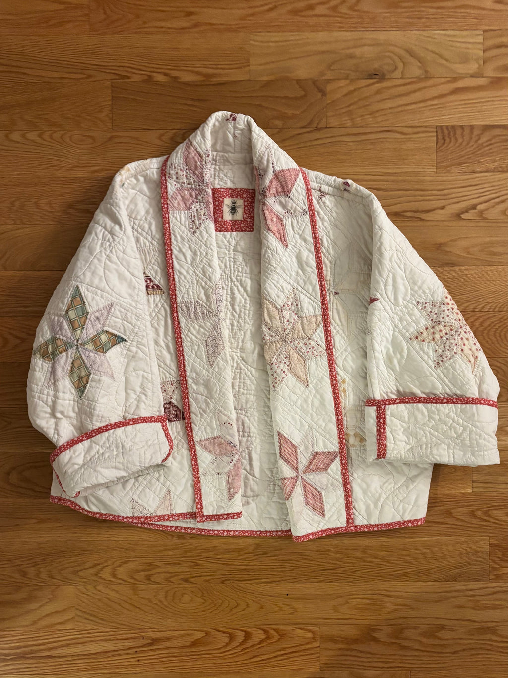 Pale Star Vintage Quilt Coat
