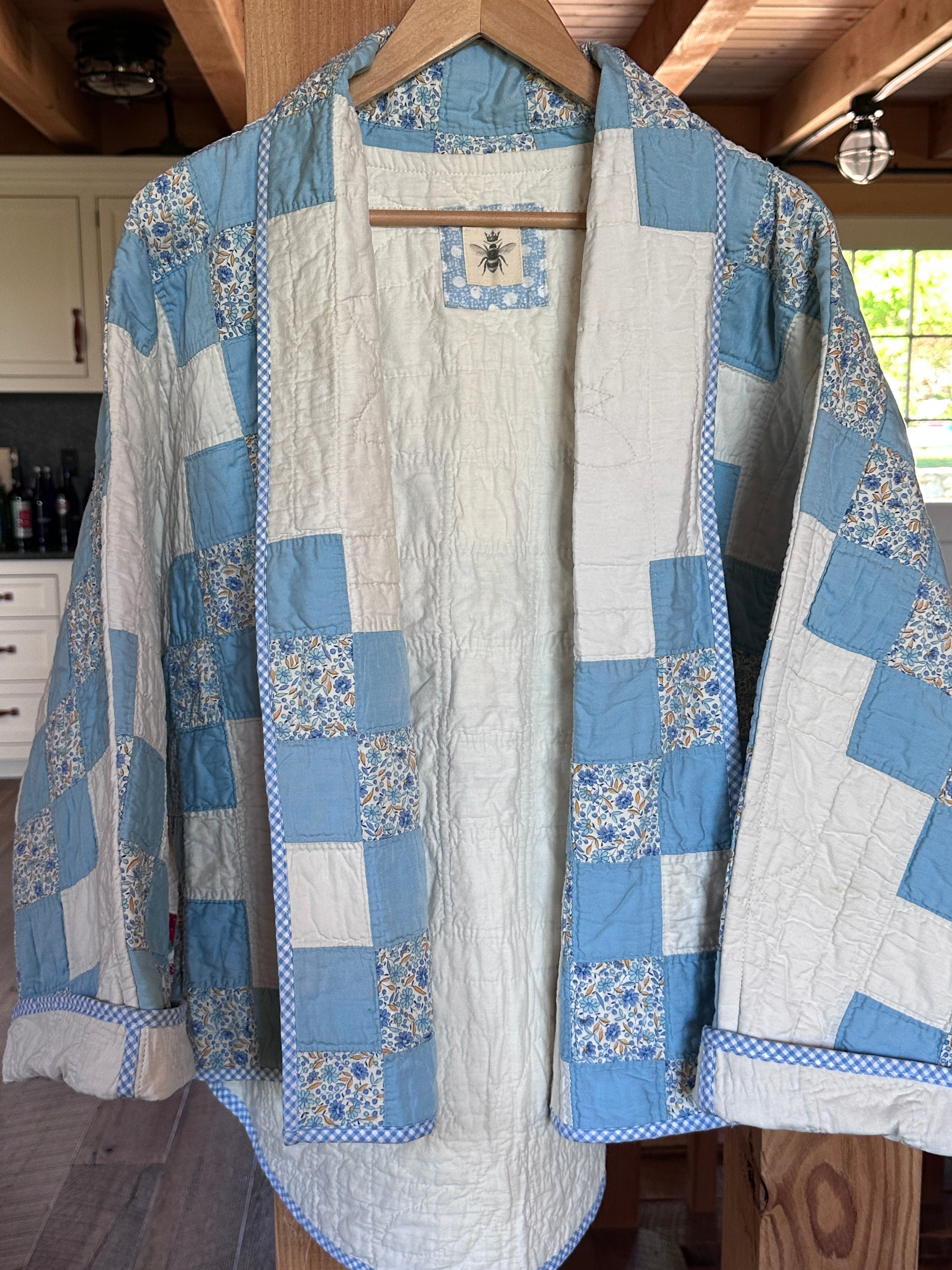 Baby Blue Irish Step Swoop Coat