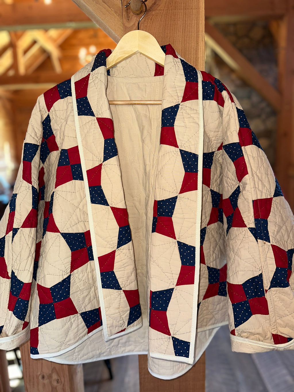Red & Navy 4-Point Star