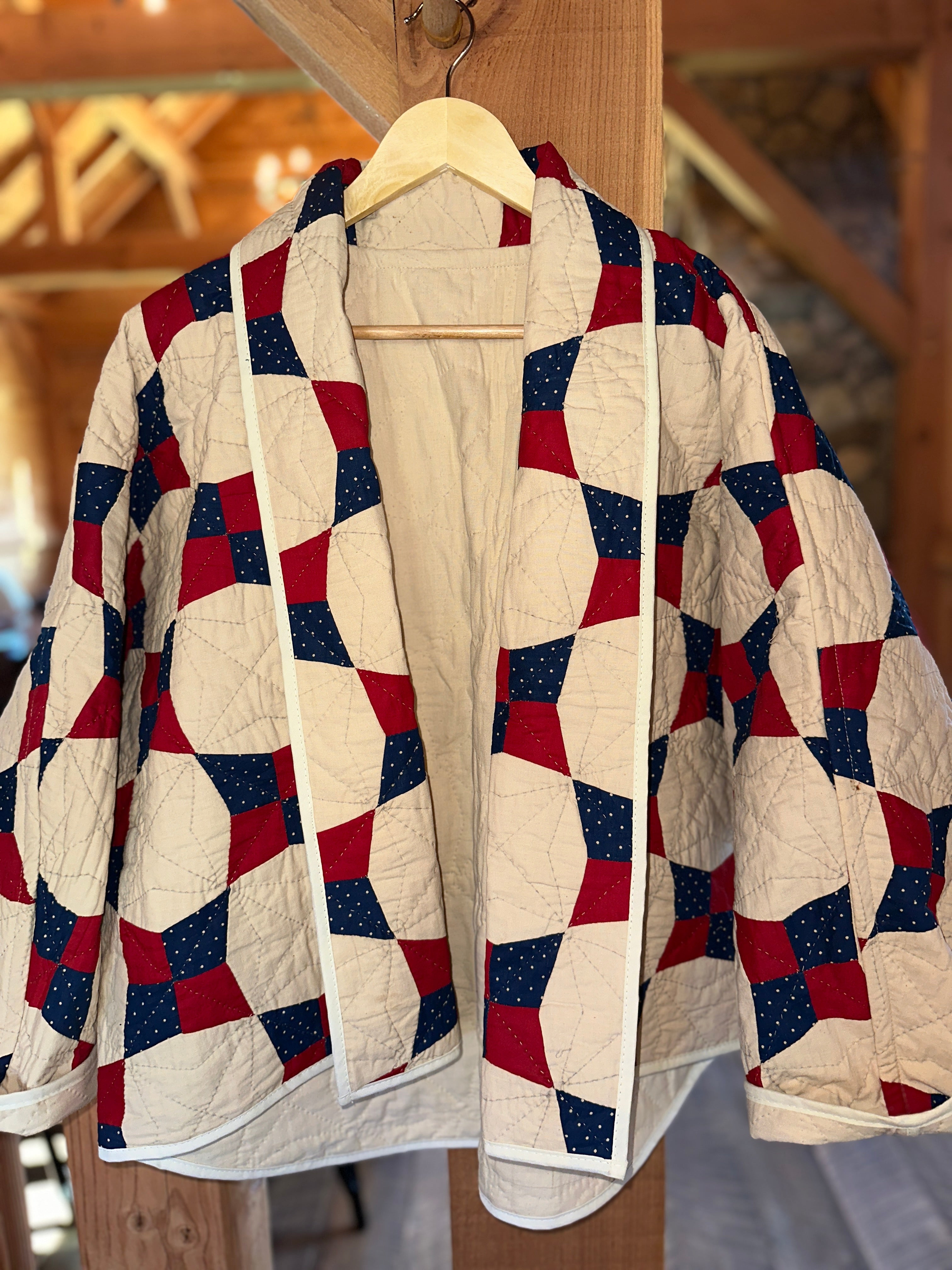 Red & Navy 4-Point Star