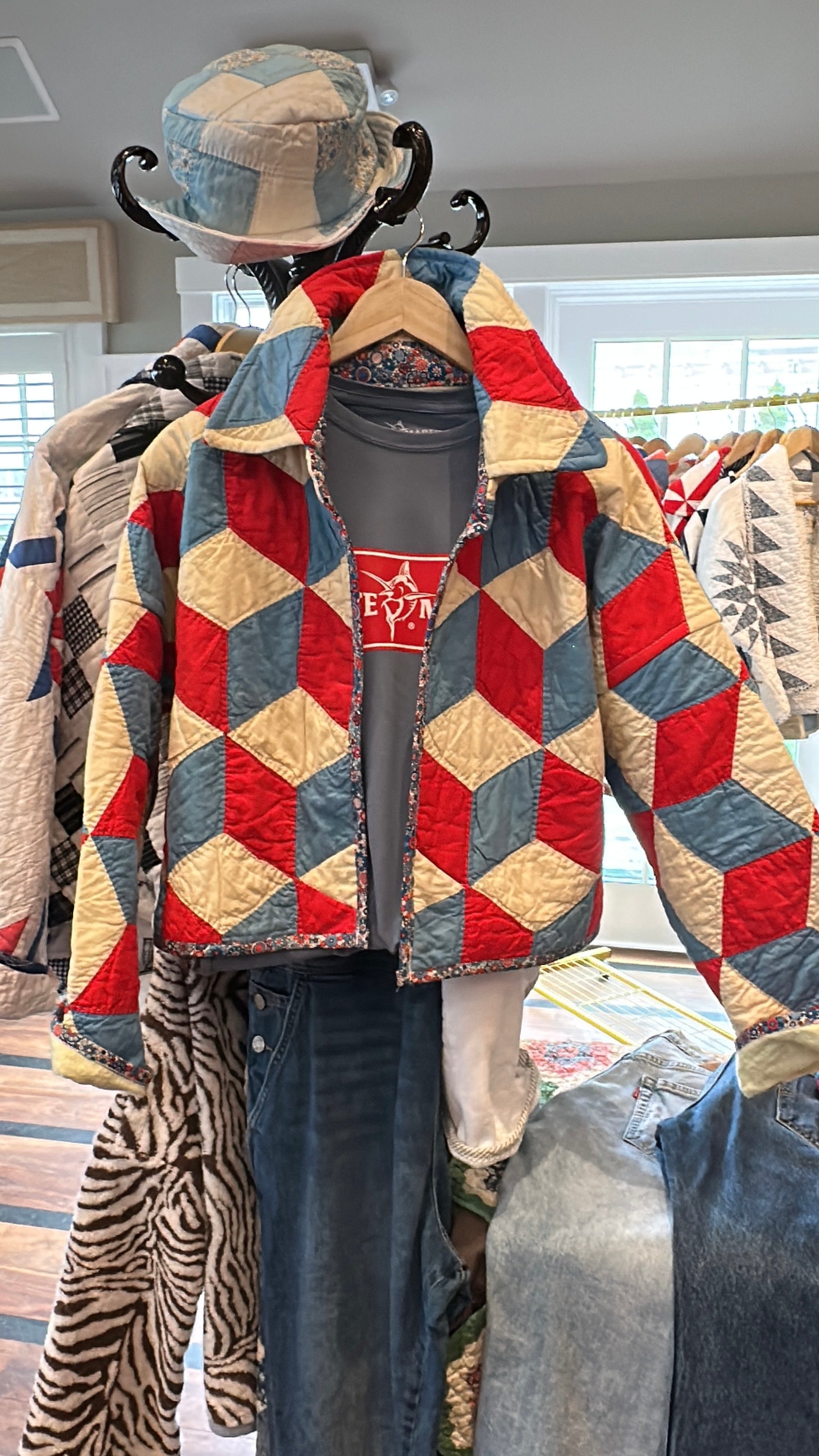 Tumbling Blocks Cool Crop Jacket