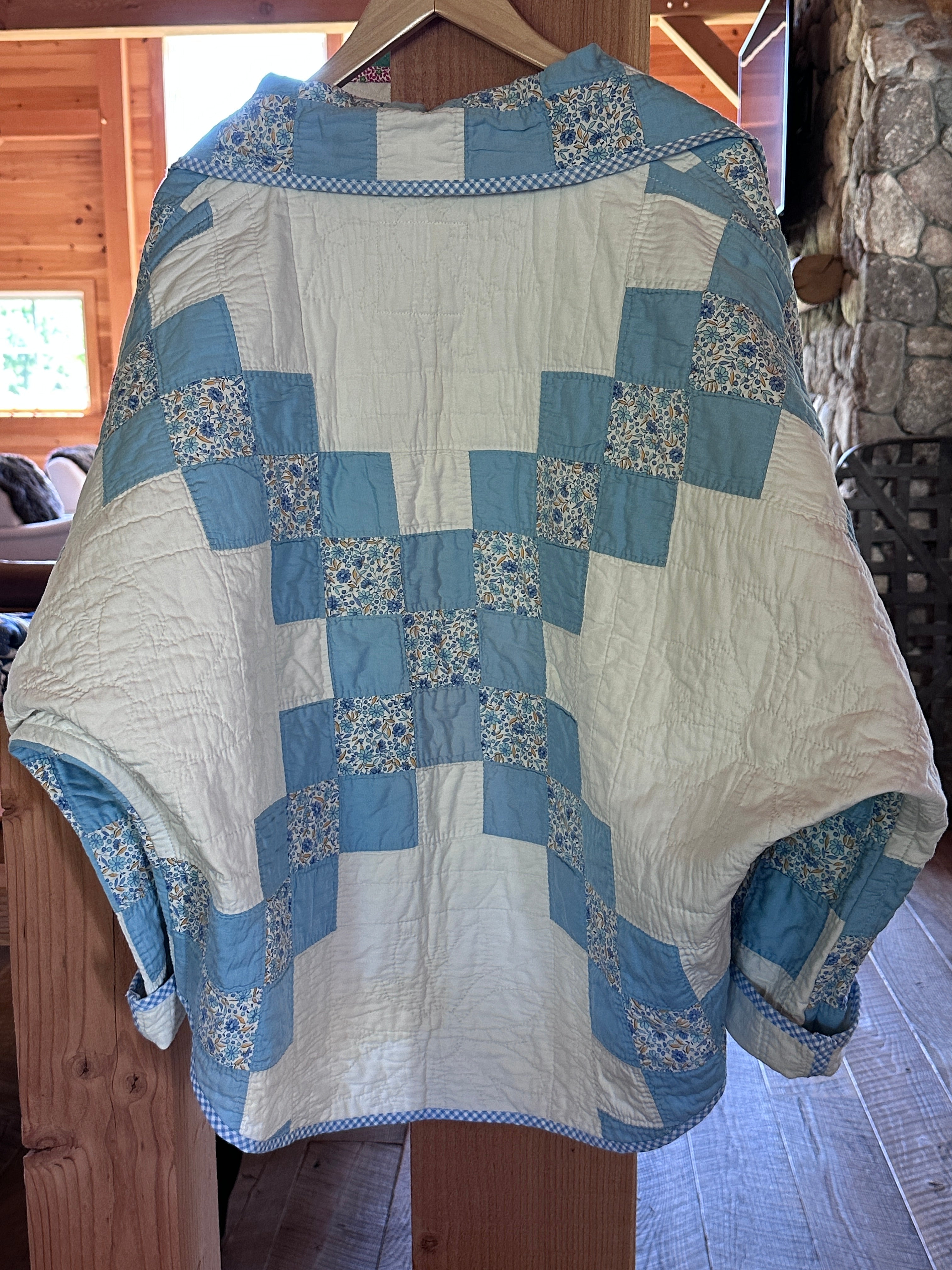 Baby Blue Irish Step Swoop Coat