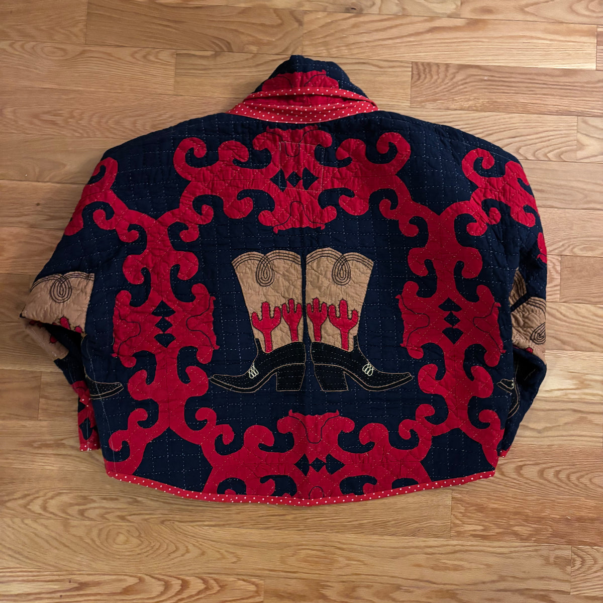 Cactus Boots Quilt Coat