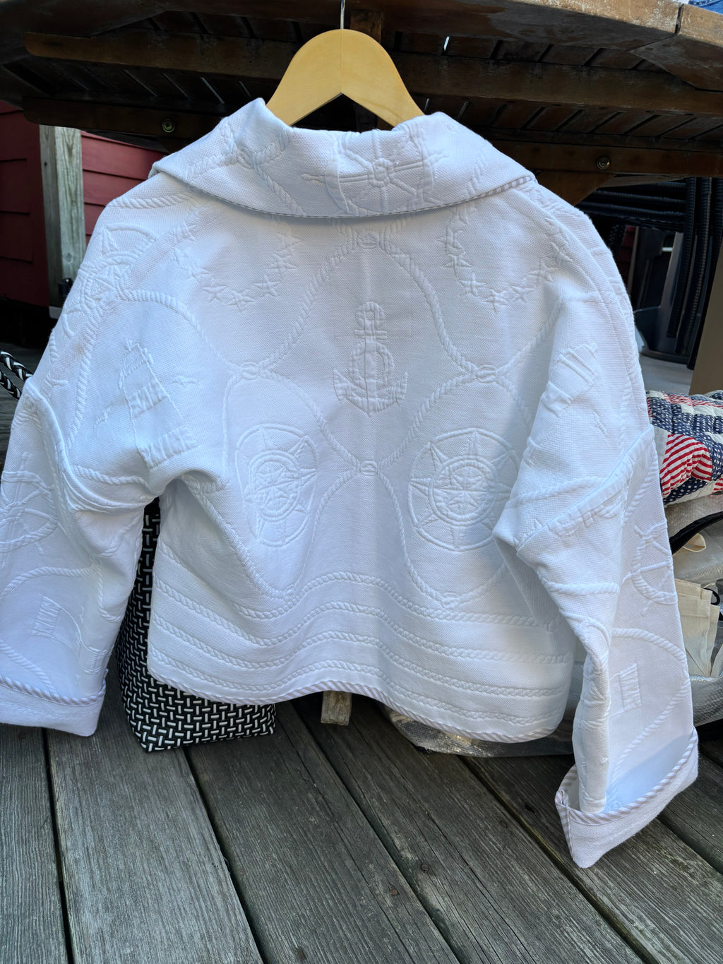 Nautical white crop