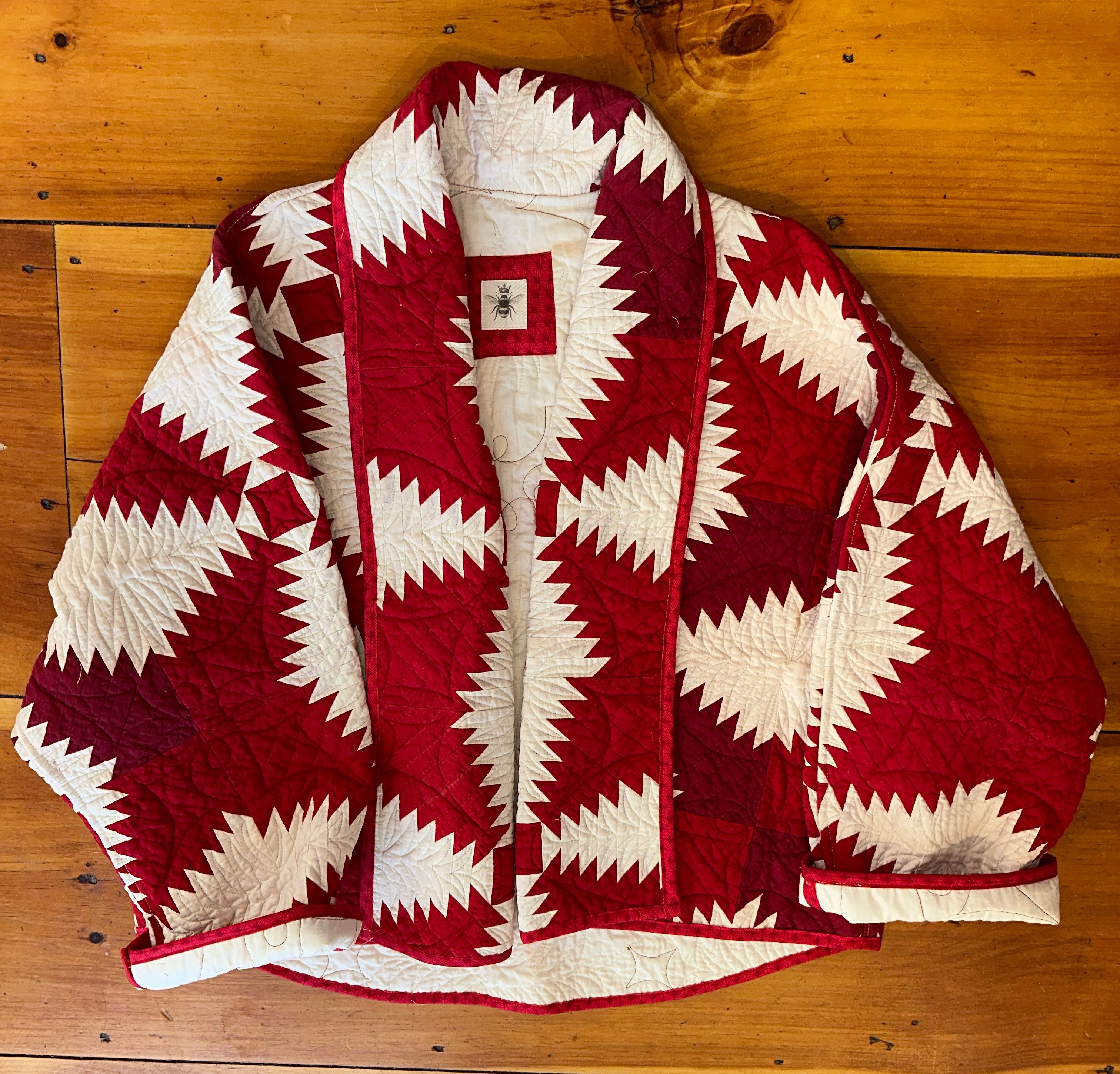 Deep Red Pinecone Swoop