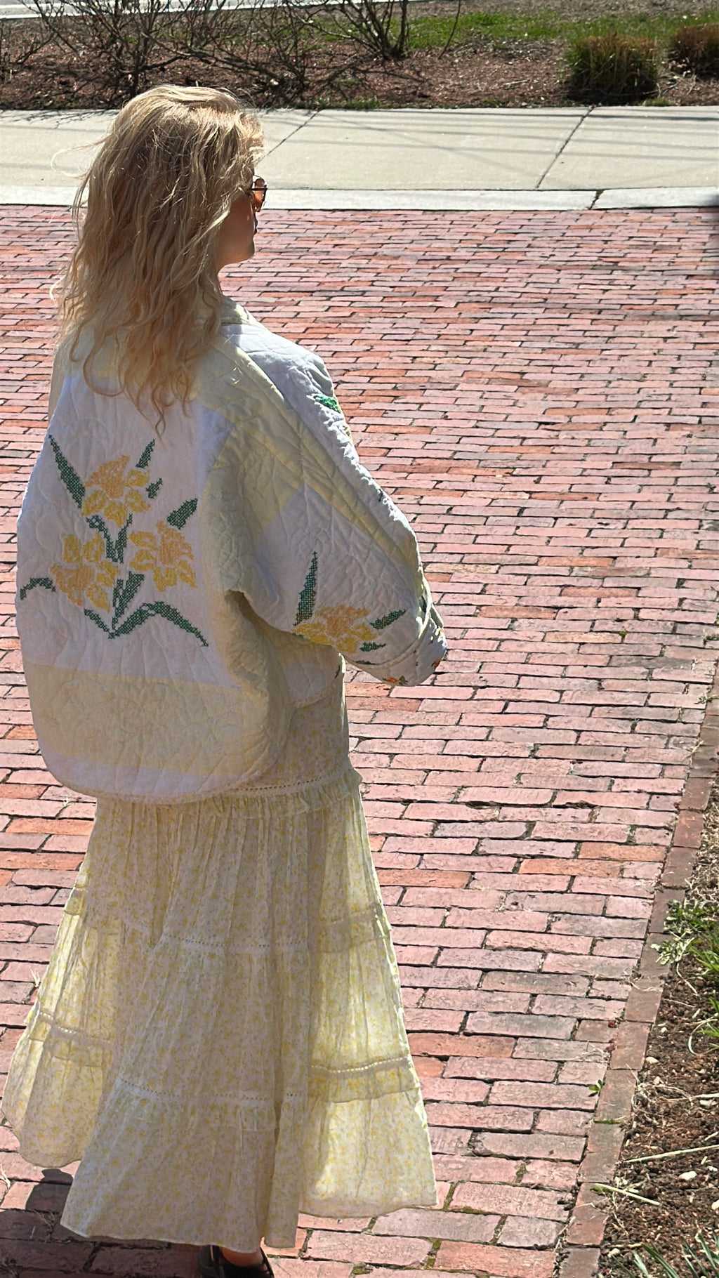 Cross-Stitched Daffodils