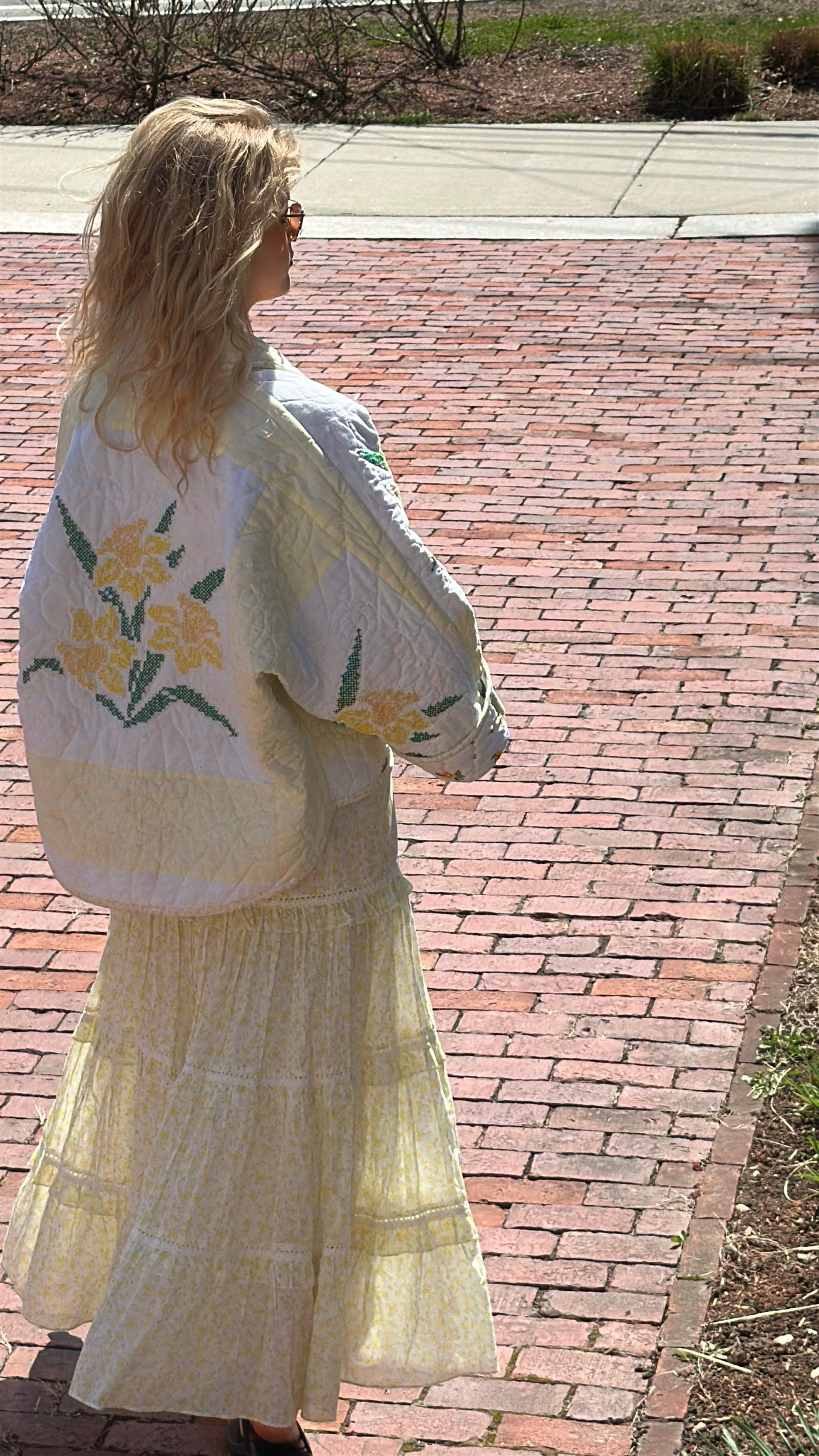 Cross-Stitched Daffodils