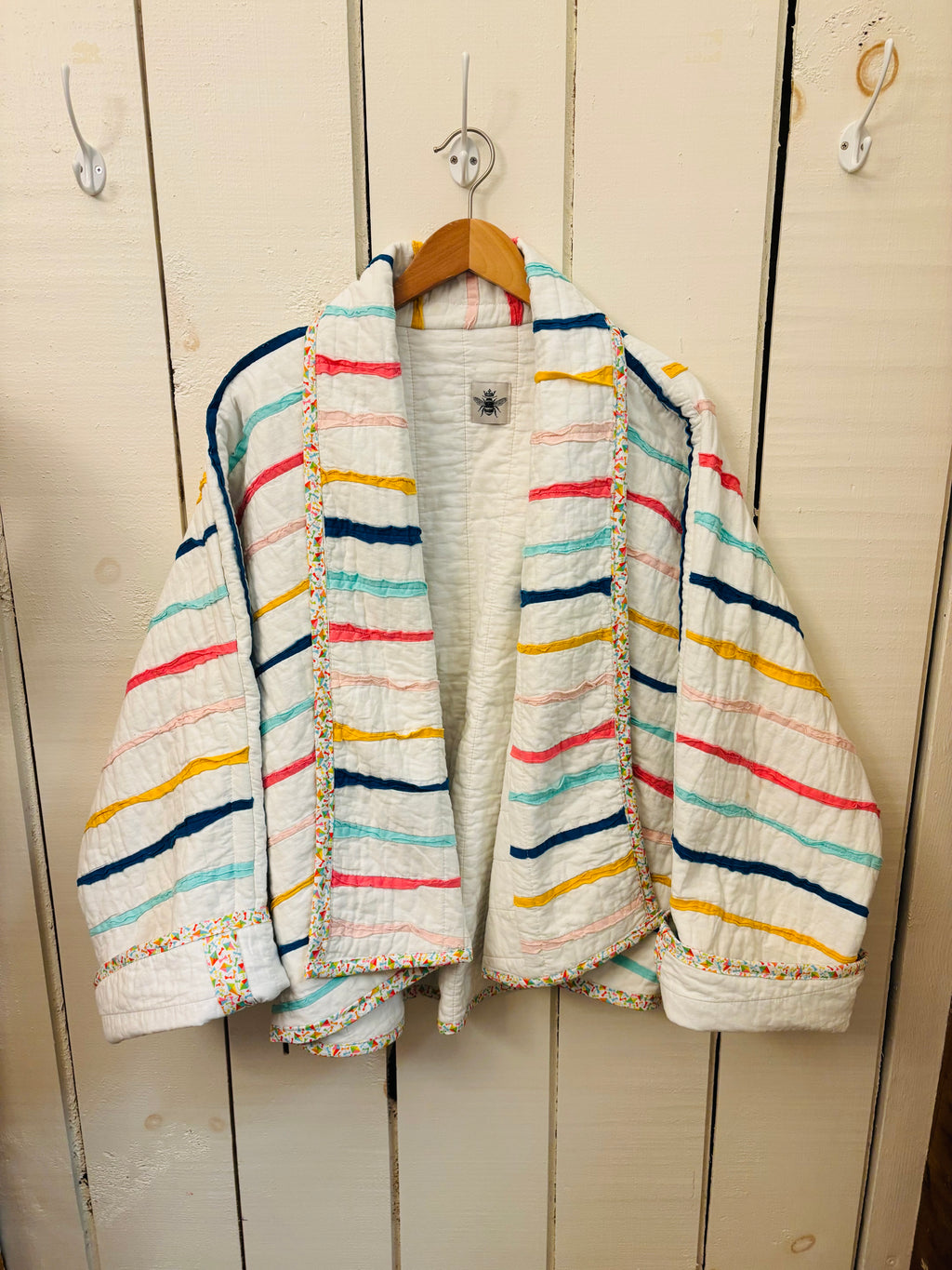 Bright Stripes Quilt Coat