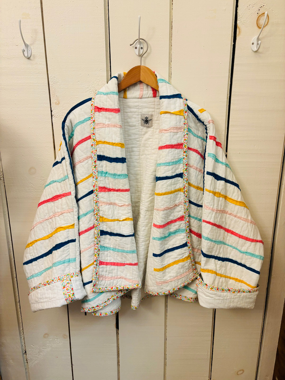 Bright Stripes Quilt Coat