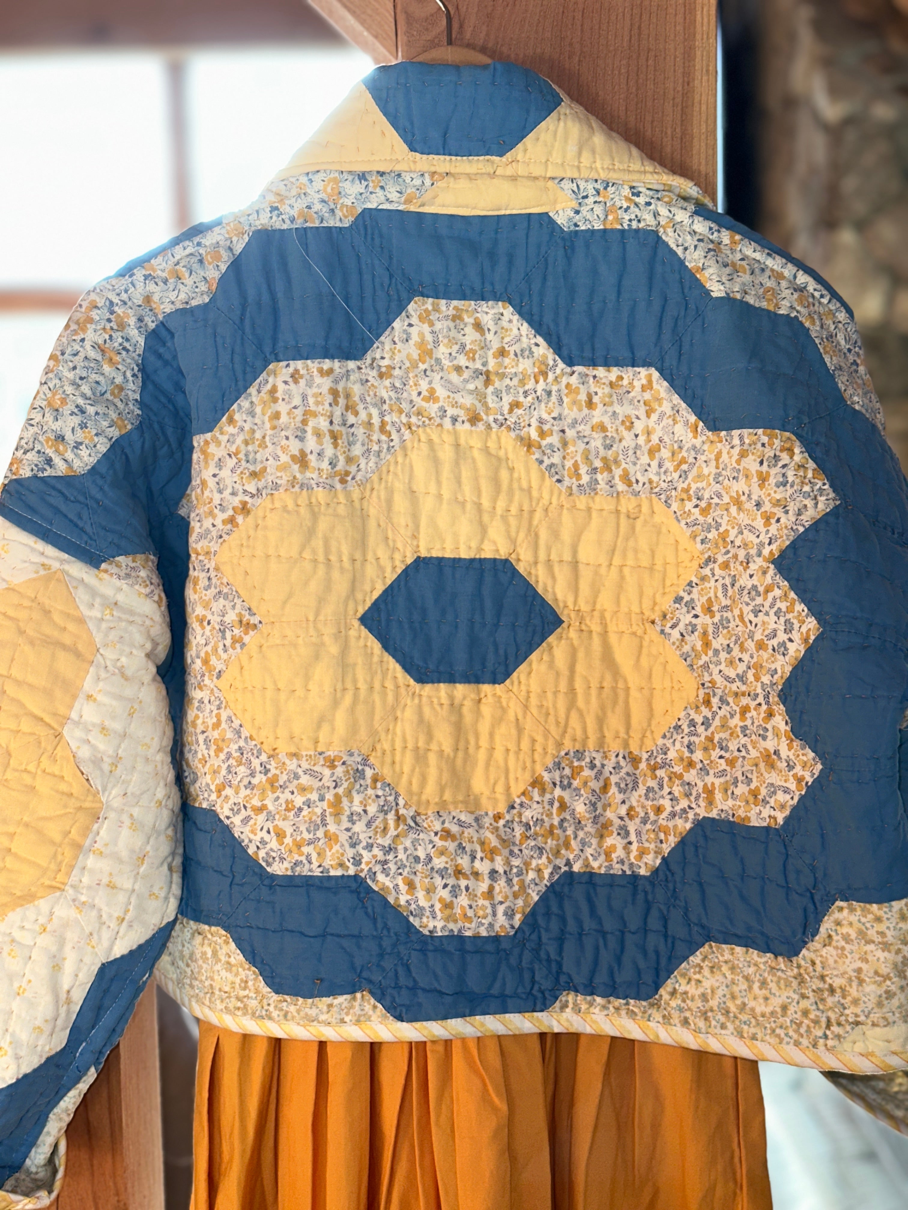 Grandma's Big Buttercup & Blue Flower Garden