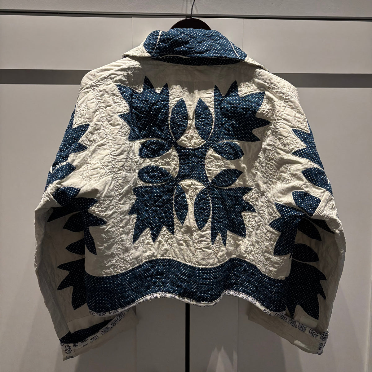Indigo Oakland Reel Crop Quilt Jacket