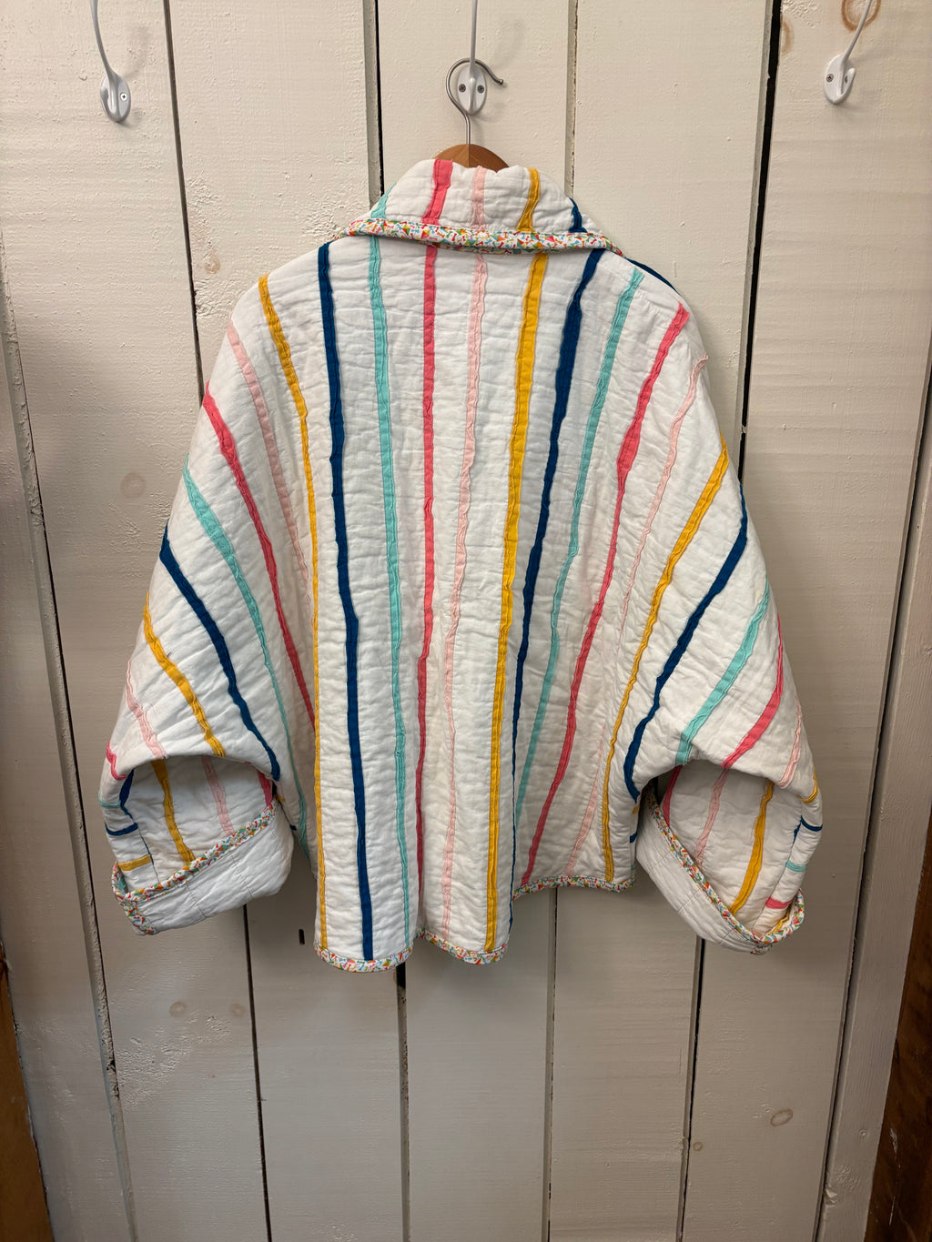 Bright Stripes Quilt Coat