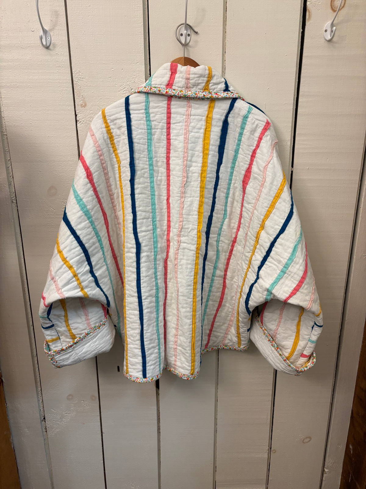 Bright Stripes Quilt Coat