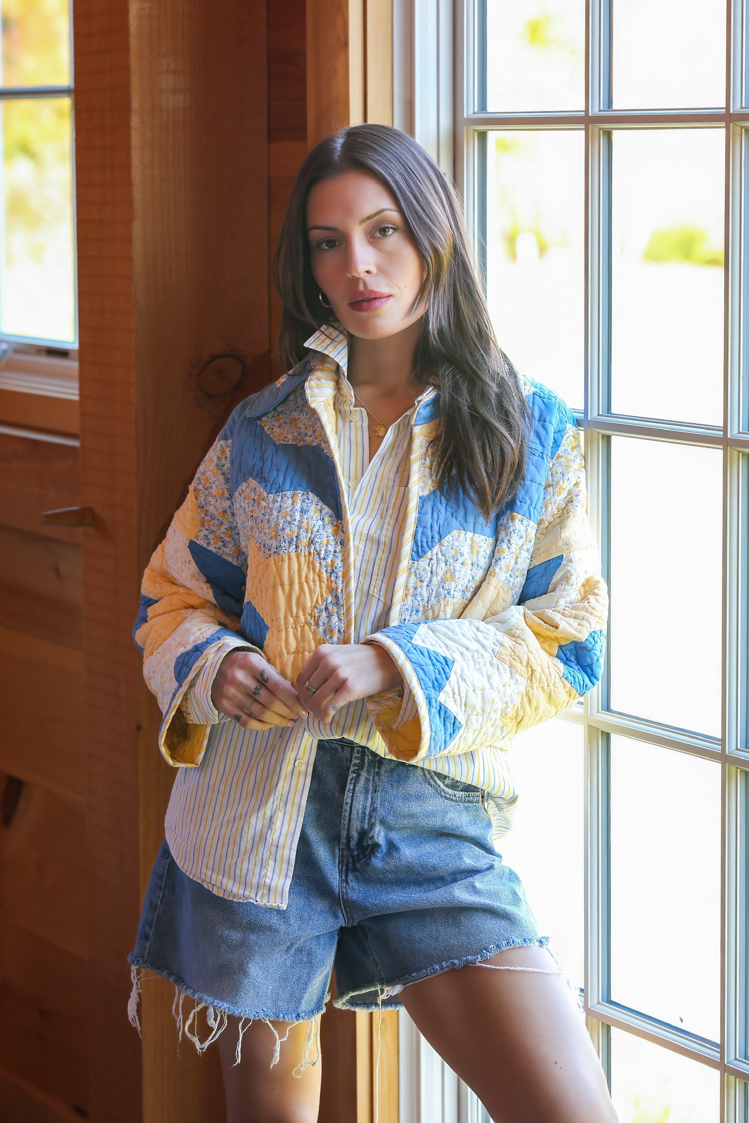 Grandma's Big Buttercup & Blue Flower Garden