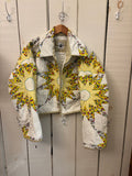 Sunburst Crop Quilt Jacket