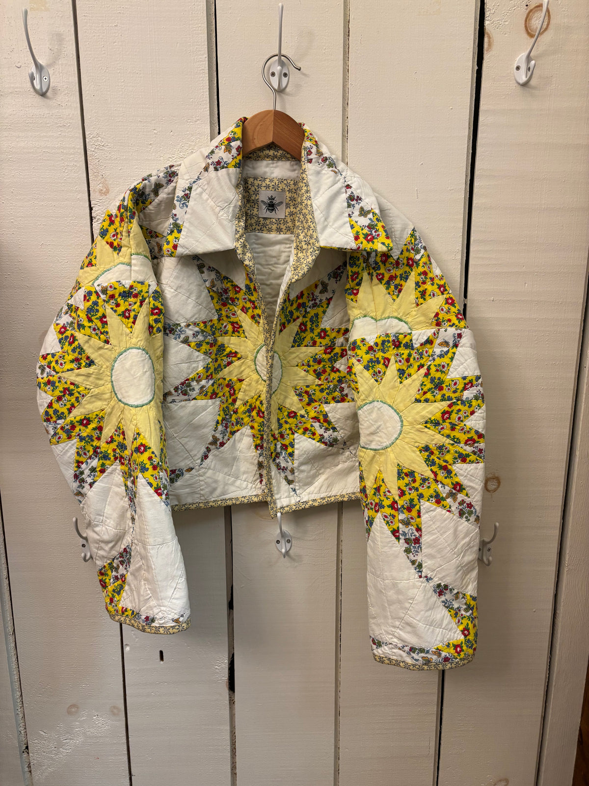 Sunburst Crop Quilt Jacket
