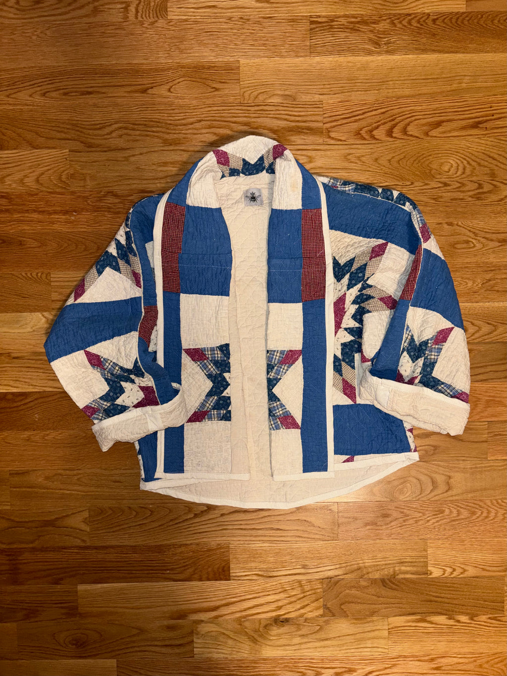 Eight Point Star red/blue Swoop Coat