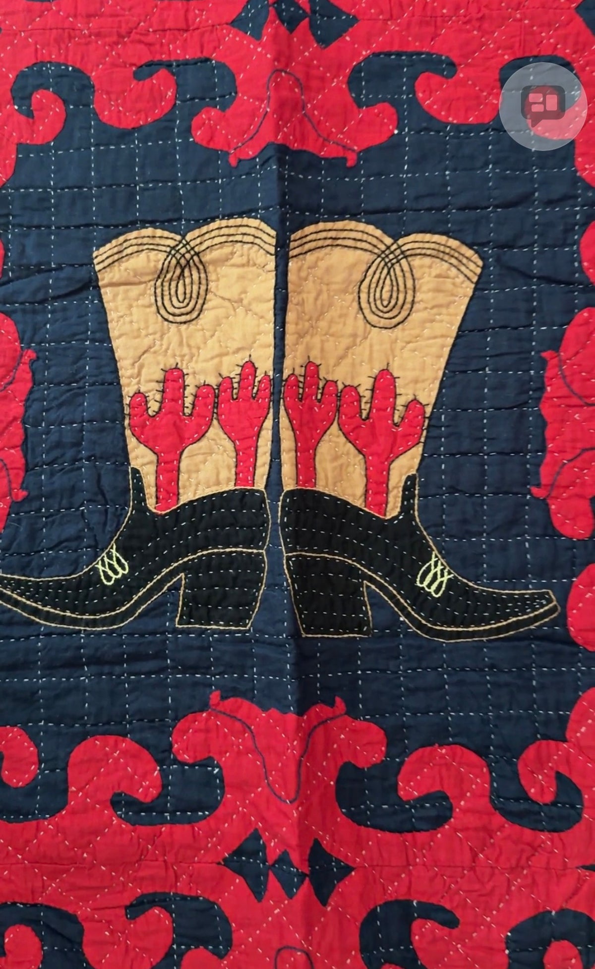 Cactus Boots Quilt Coat