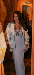 Baby Blue Irish Step Swoop Coat