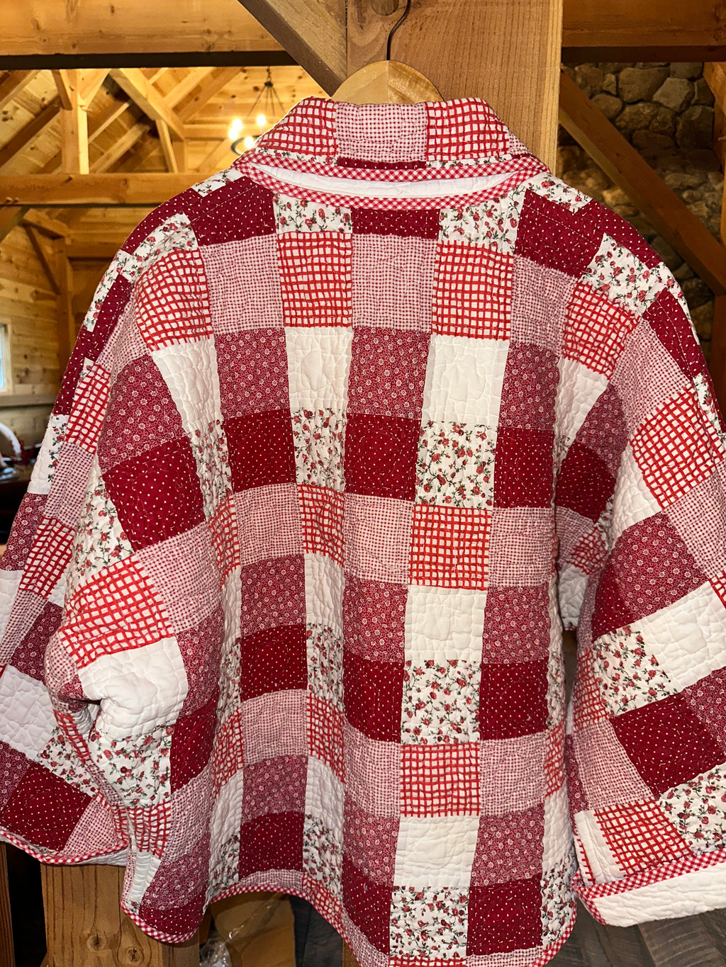 Red & White Calico Patch