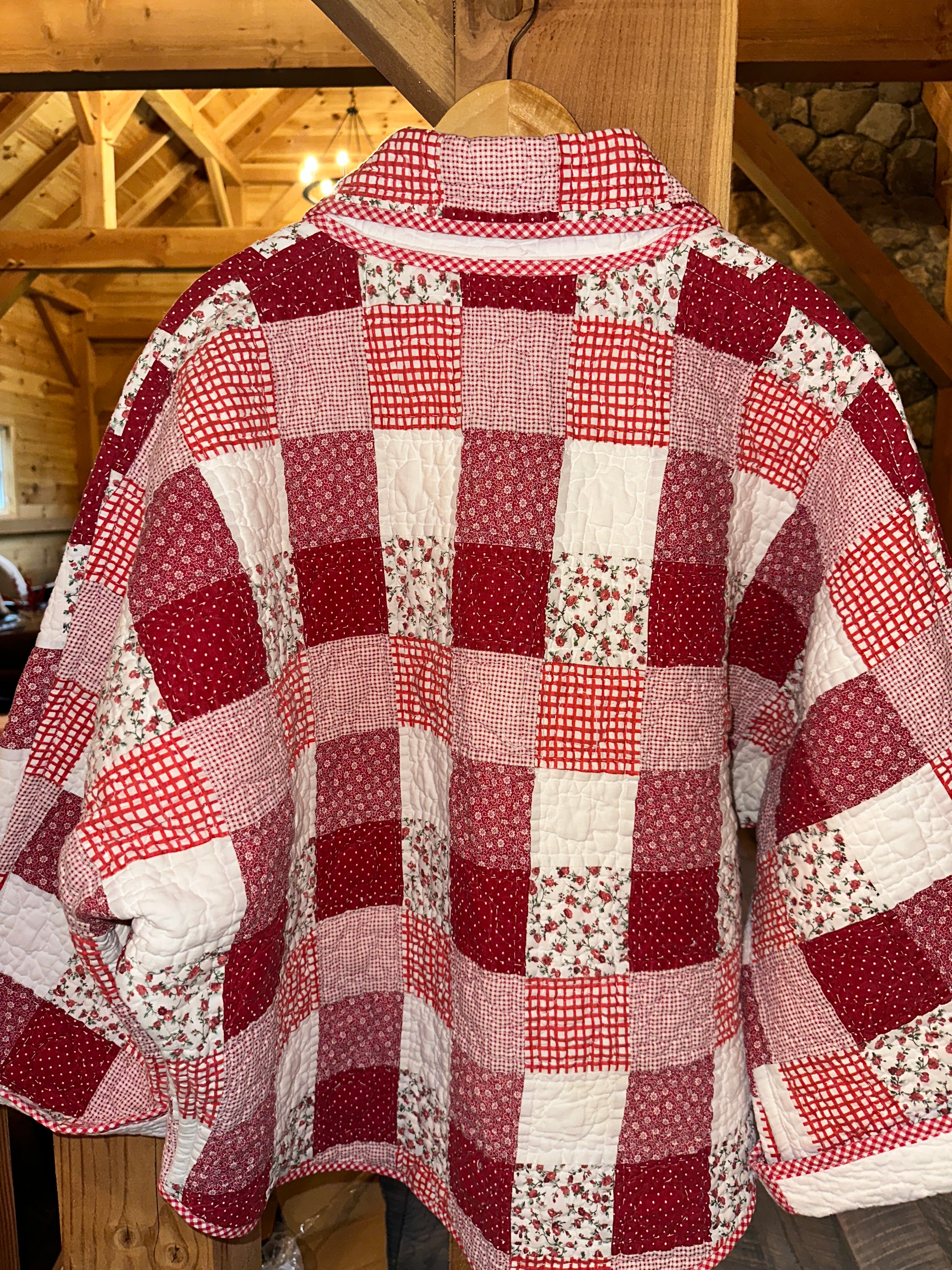 Red & White Calico Patch