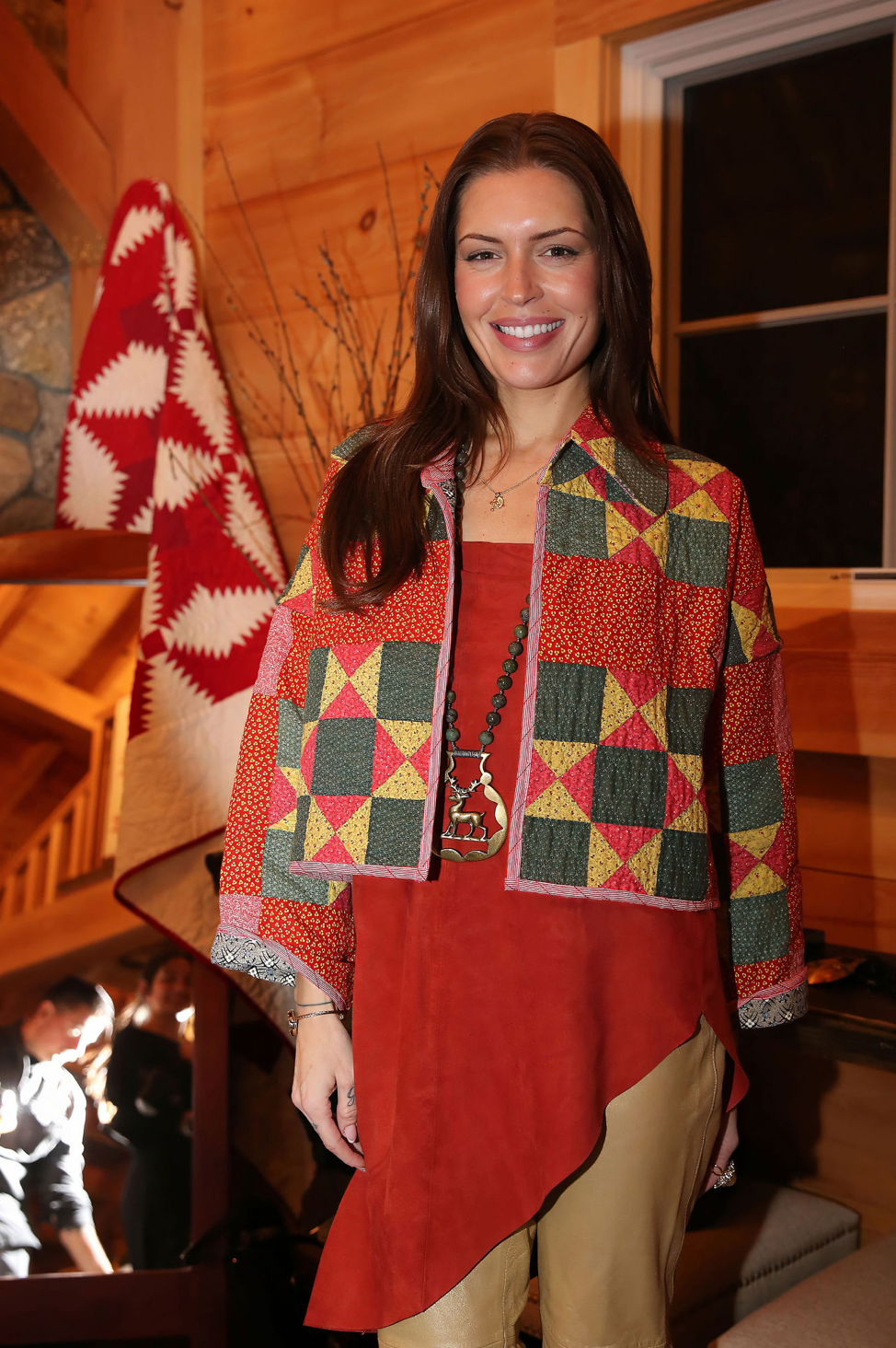 Reversible Reddish with Green & Yellow Ohio Stars