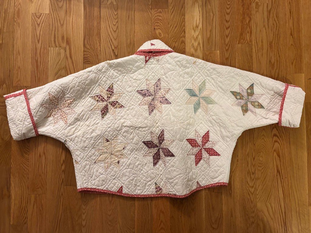 Pale Star Vintage Quilt Coat