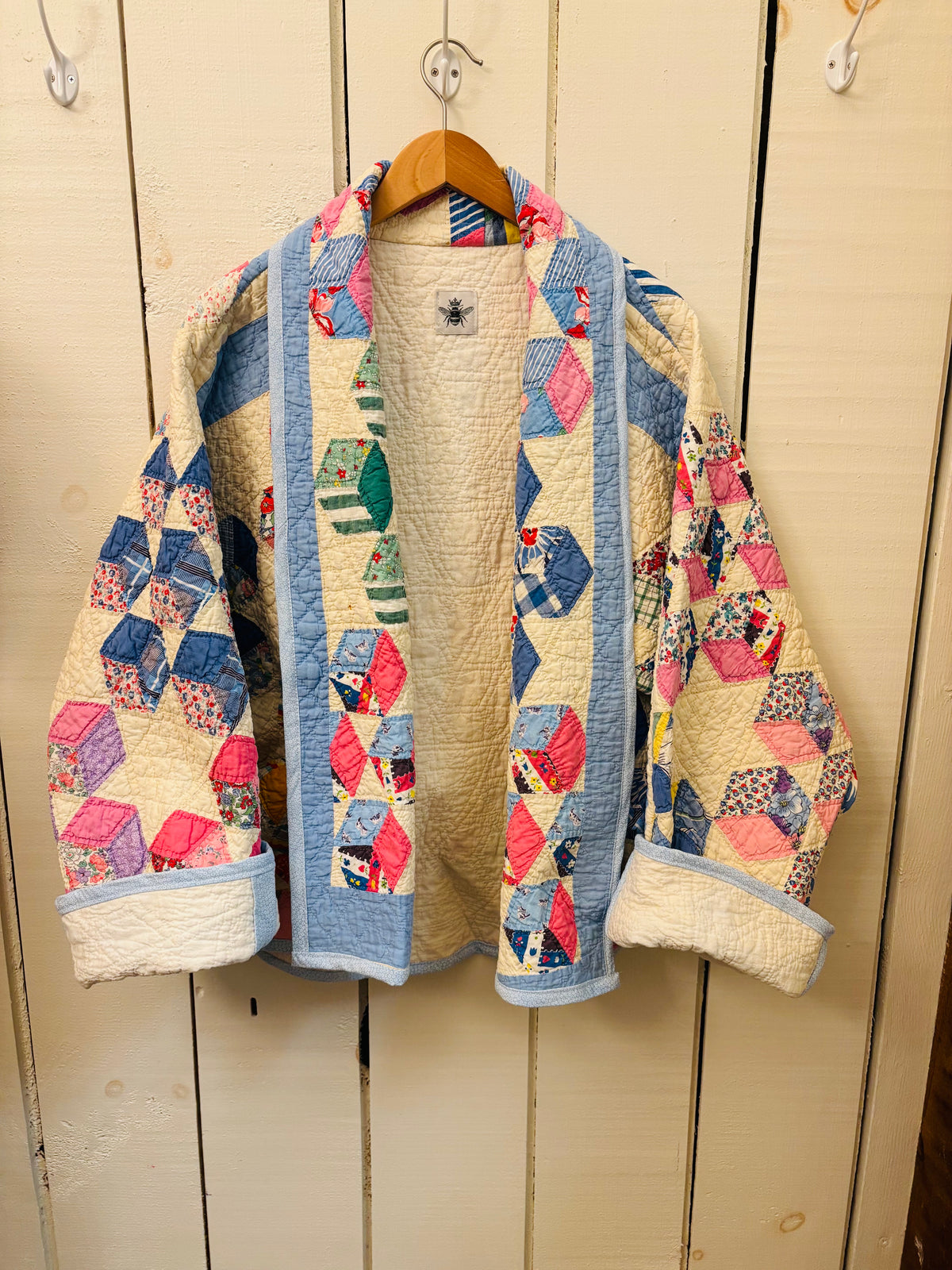 Colorful Tumbling Blocks Quilt Coat