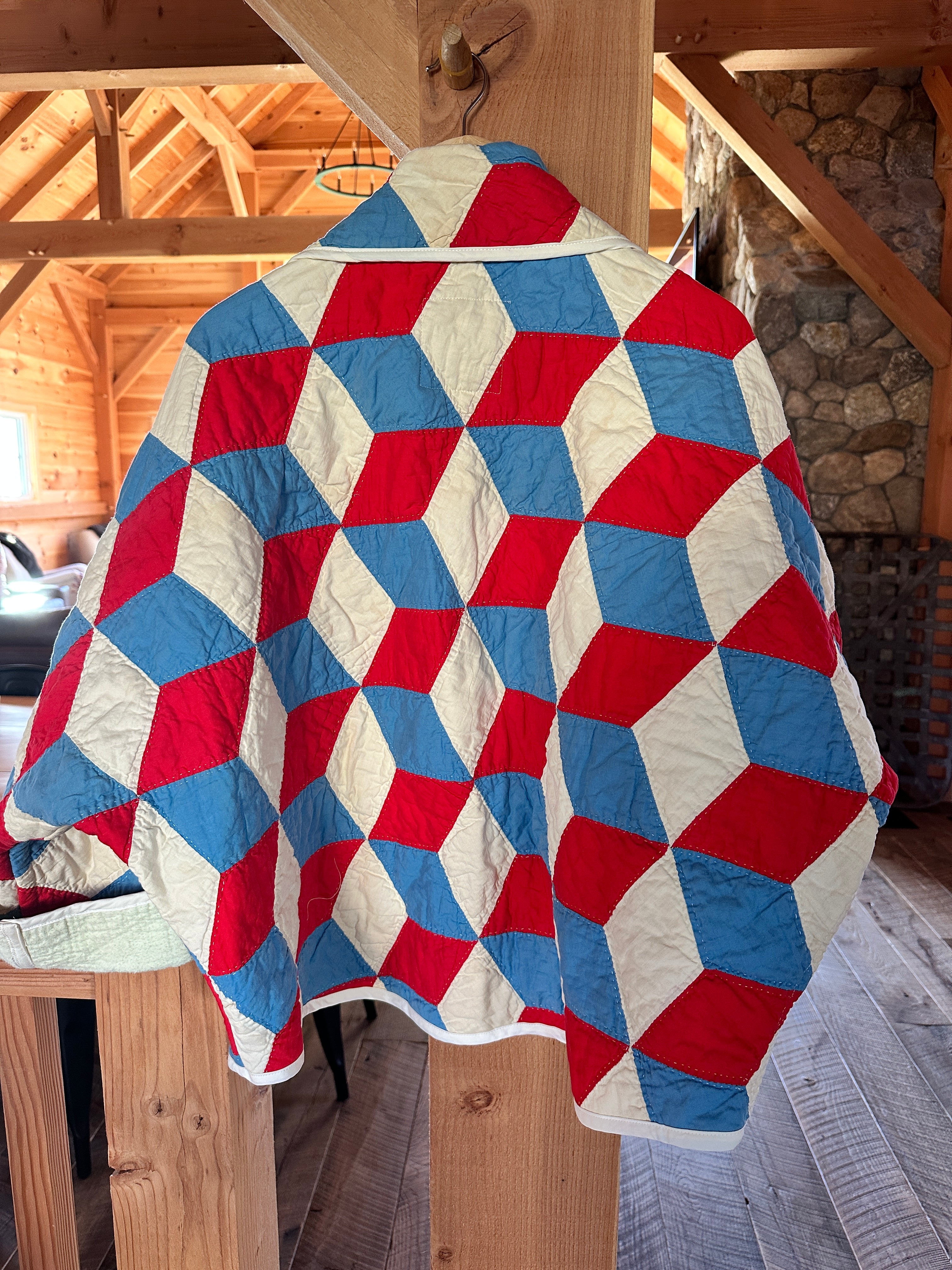 Tumbling Block Patriot Swoop Coat