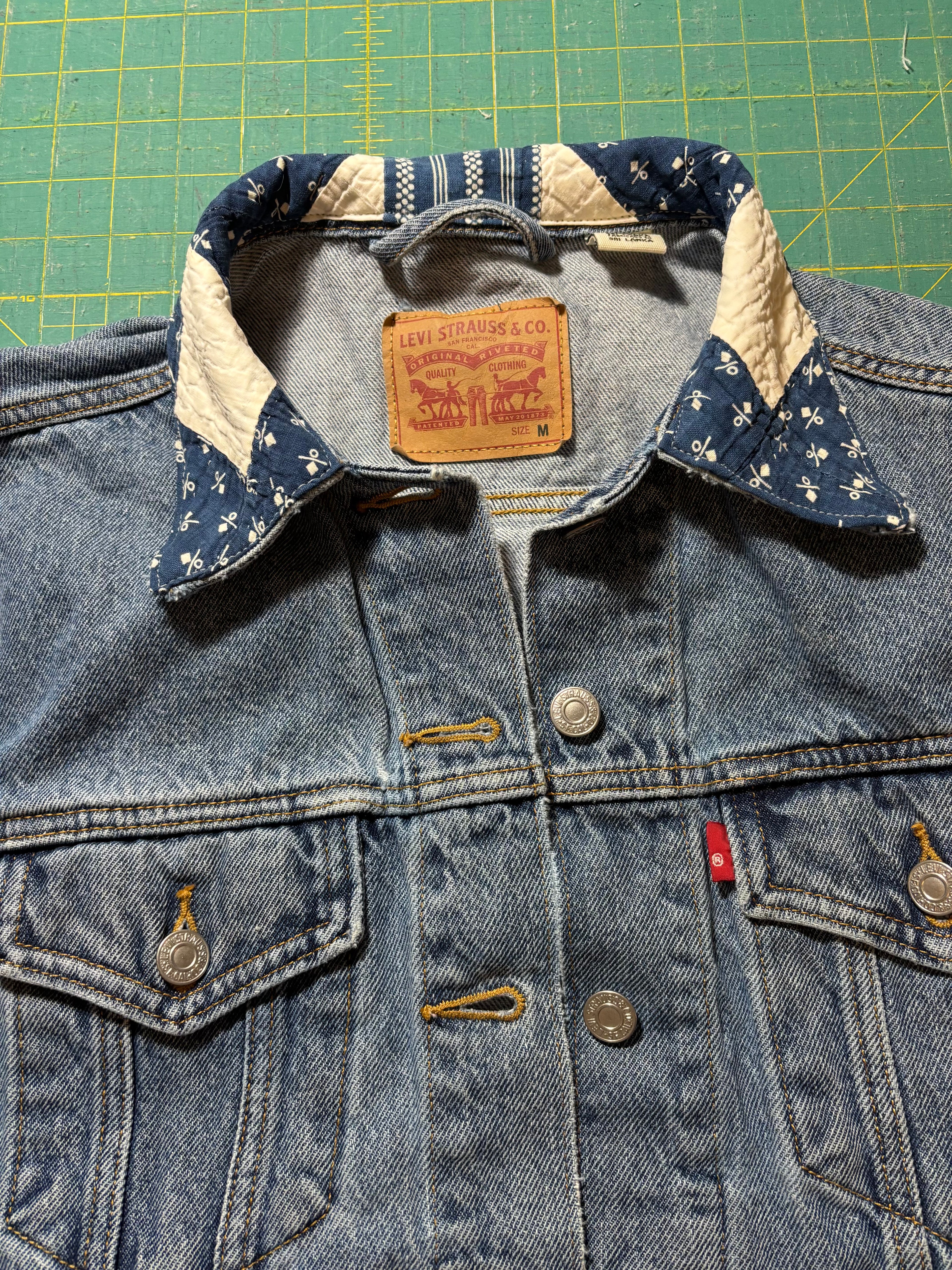 Levi's Jean Jacket with Indigo Quilt Patch