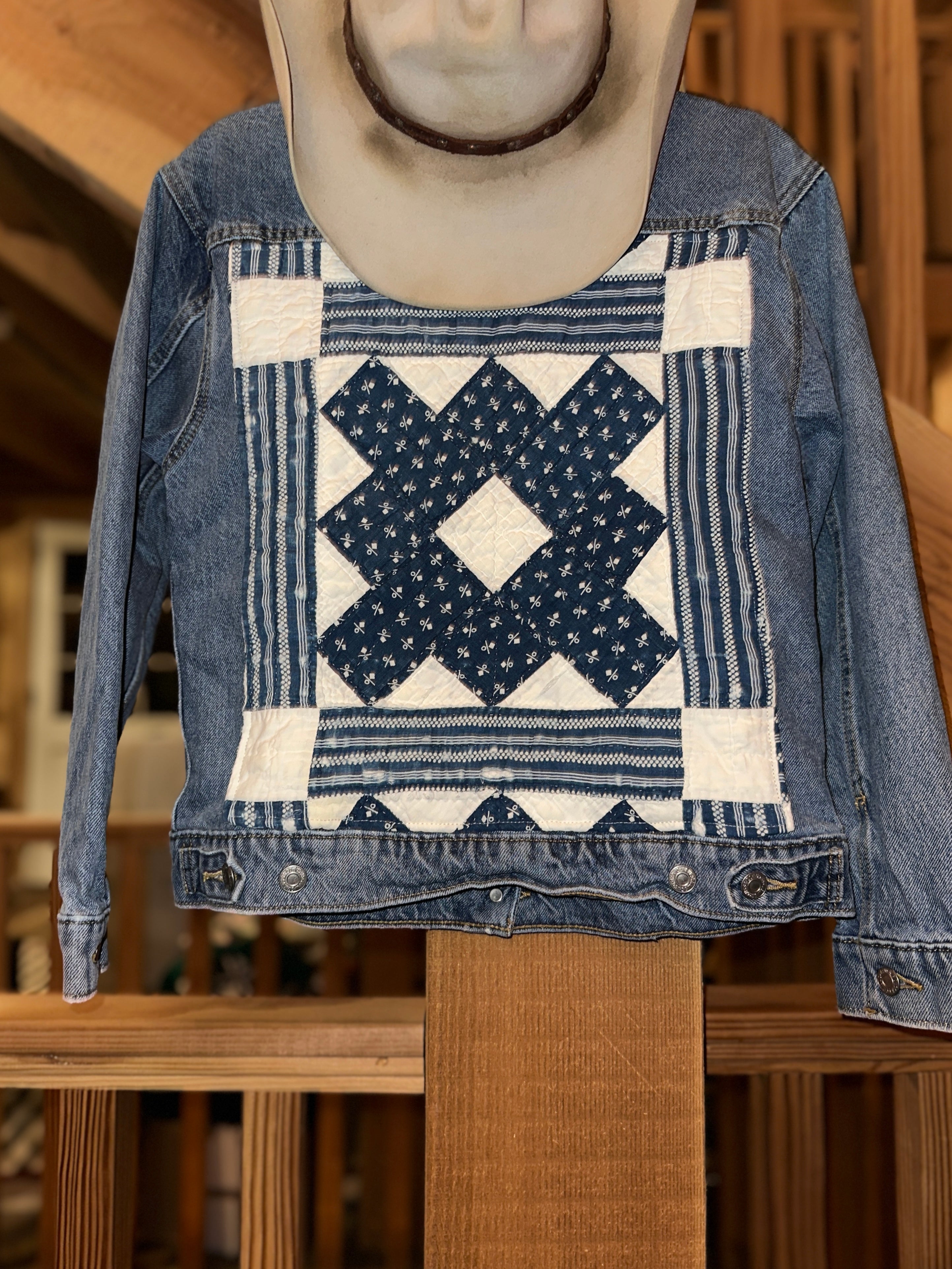 Levi's Jean Jacket with Indigo Quilt Patch