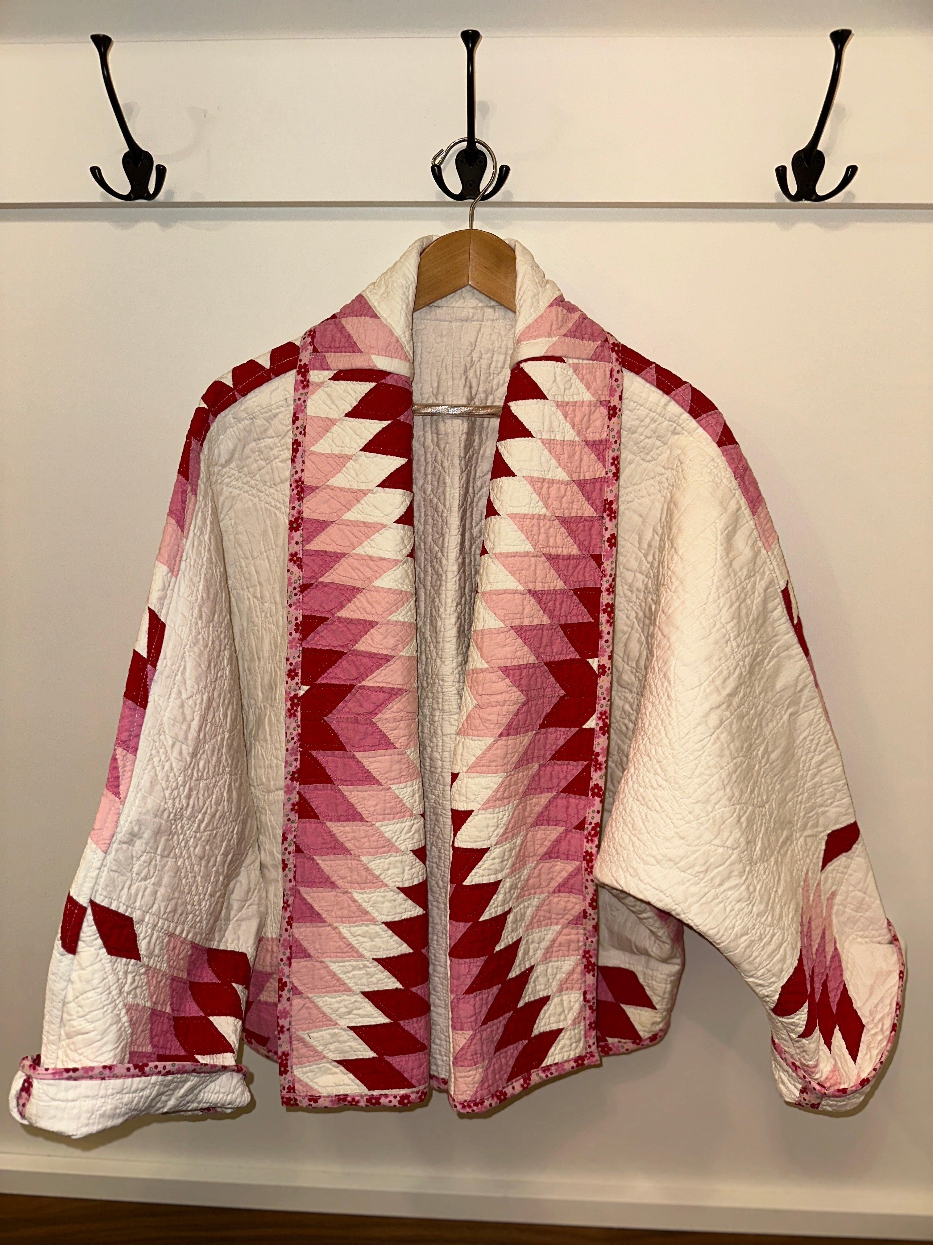 Raspberry Starburst Classic Swoop Coat