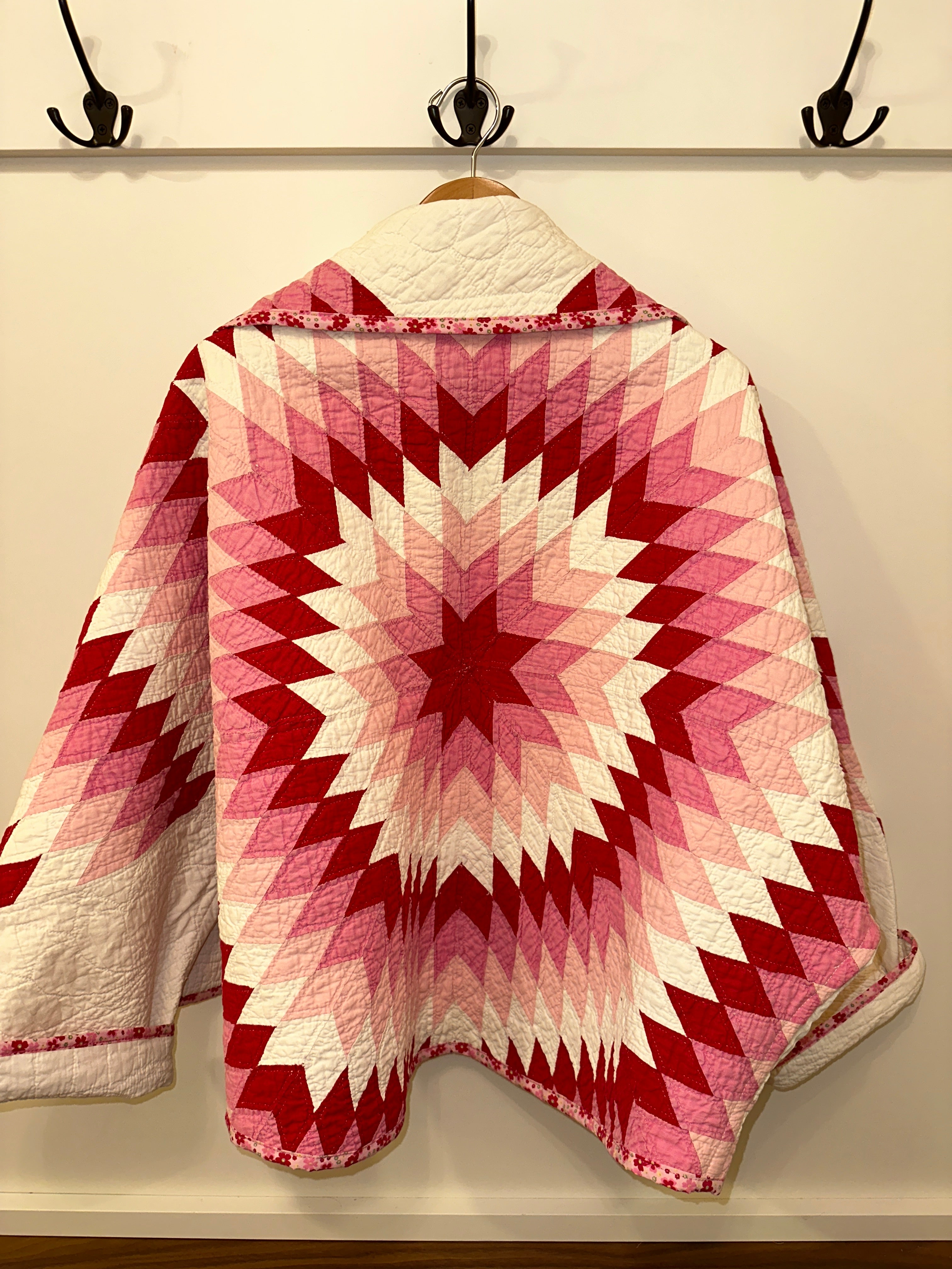 Raspberry Starburst Classic Swoop Coat