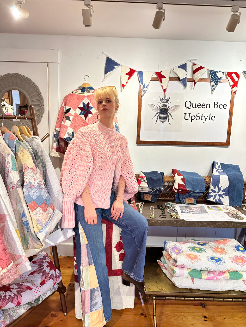Victorian Style Velvet Hip Flare Jeans
