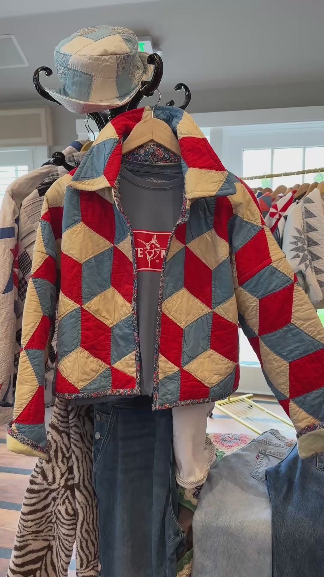 Tumbling Blocks Cool Crop Jacket